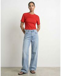 HYPEDROP - Top à manches courtes en coquelicot - Lyst