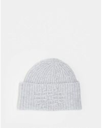 The Couture Club - Gebreide Beanie Met Embleem - Lyst