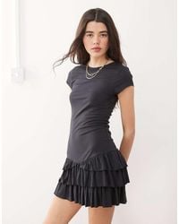 Collusion - Ruffle Mini Dress - Lyst