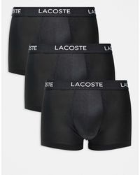 Lacoste - 3 Pack Microfibre Trunks - Lyst