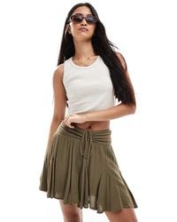 Miss Selfridge - Cheesecloth Flippy Short - Lyst