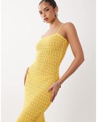 Gina Tricot - Strappy Crochet Summer Maxi Dress - Lyst