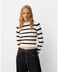 Bershka - Sweater Met Ronde Hals - Lyst