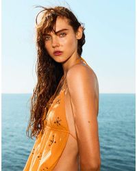 Pull&Bear - Haltertop Met Kralen - Lyst