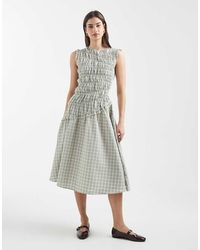 Daisy Street - Asymmetric Midi Dress With Ruffle Detailing - Lyst