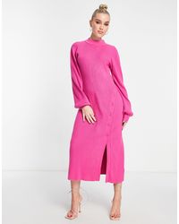 & Other Stories - Knitted Midaxi Dress With Button Detail Split - Lyst