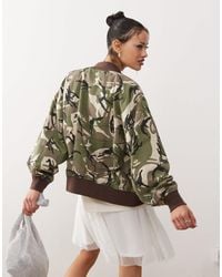 Aape By A Bathing Ape - Aape By A Bathing Ape Camo Print Bomber - Lyst