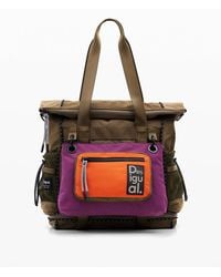 Desigual - Großer Voyager Mehrzweck-Rucksack, Damen, Polyester, Grün - Lyst