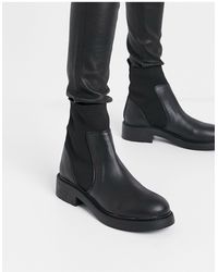 Donna Scarpe Stivaletti Bershka Stivaletti Black boots 