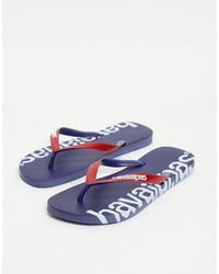 havaianas logomania flip flops
