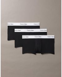 Calvin Klein - Icon Cotton Stretch 3 Pack Low Rise Trunk - Lyst