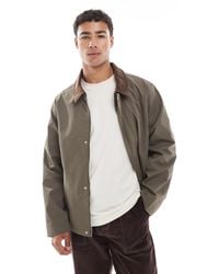 Jack & Jones - Harrington Jacket With Cord Collar - Lyst