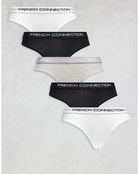 French Connection - 5 Pack Cotton Ladies Briefs - Lyst