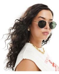 ASOS - Metal Round Sunglasses With G15 Lens - Lyst