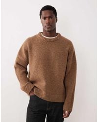 ARKET - Pure Wool Heavyweight Crew Neck Jumper - Lyst