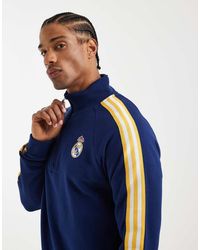 adidas Originals - Real Madrid Originals Half Zip Top - Lyst