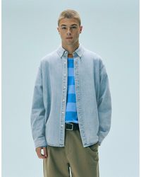 Pull&Bear - Chemise en jean à manches longues e - Lyst
