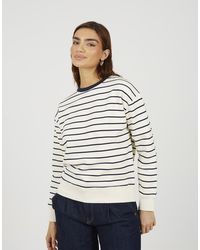 Brave Soul - Classic Stripe Crew Neck Sweatshirt - Lyst