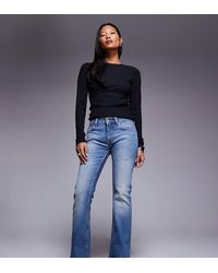 ASOS - Vaqueros De Corte Bootcut Con De Asos Design Petite-Azul - Lyst
