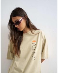 TOPSHOP - 'sun Drenched' Graphic Oversized Tee - Lyst
