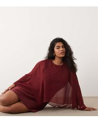 Forever New - Chiffon Cape Detail Mini Dress - Lyst