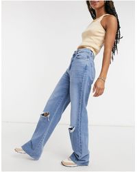 Damen Kleidung Jeans Jeans mit hoher Taille Stradivarius Jeans mit hoher Taille Schöne super highwaisted Jeans 