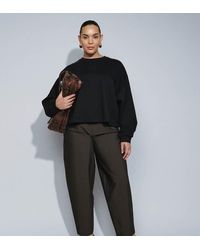 ASOS - Asos Design Curve Boxy Oversized Brushback Sweat - Lyst