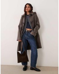 Barbour - Melody Wool Tartan Check Long Duffle Coat - Lyst