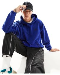 Nike - Sudadera azul con capucha - Lyst