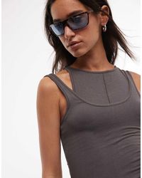 Weekday - Layered Effect Tank Top - Lyst