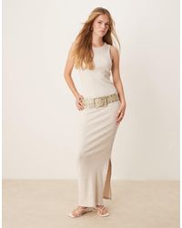 SELECTED - Femme Ribbed Long Dress - Lyst