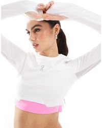 On Shoes - Top Corto Deportivo De Manga Larga Train De On - Lyst