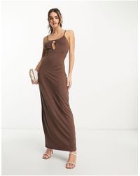 NA-KD - X Annijor Maxi Dress With Cut Out Detail - Lyst