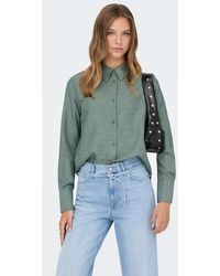 ONLY - Camisa Verde Laurel - Lyst