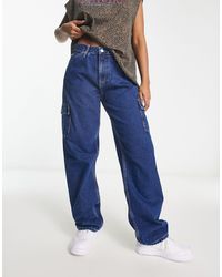 Calvin Klein - – gerade geschnittene cargo-jeans im stil der 90er - Lyst
