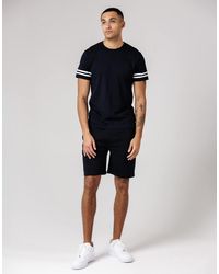 French Connection - Cotton Stripe T-Shirt And Shorts Co Ord Set - Lyst
