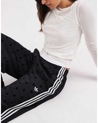 adidas Originals - Wide Leg Satin Track Pants - Lyst