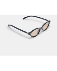 Stradivarius - Small Oval Resin Sunglasses - Lyst