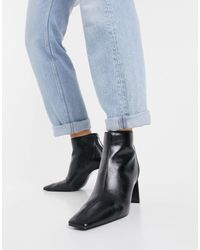 Mango Heeled Boots - Black