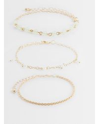 ONLY - 3-Pack Charms Bracelets - Lyst
