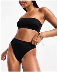 ASOS - – maya – mix and match – bikinihose mit hoher taille und hohem beinausschnitt - Lyst