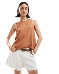 ASOS - Tank Top With Scoop Back - Lyst