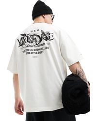 River Island - Camiseta blanca con estampado en la espalda - Lyst