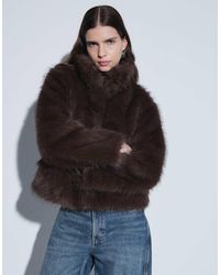 Vero Moda - Super Soft Faux Fur Short Coat - Lyst