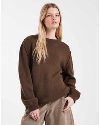 ASOS - Oversized Knitted Jumper With Exposed Seams - Lyst