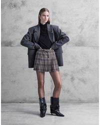 Noisy May - Pleated Mini High Waist Skirt - Lyst