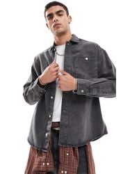Jack & Jones - Oversized Heavy Denim Overshirt - Lyst