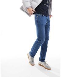 Only & Sons - Vaqueros Azules De Corte Estándar Con Lavado Medio De - Lyst