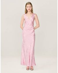 OMNES - Dresses Iris Floral Jacquard Midi Slip Dress - Lyst