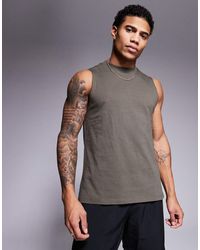 4505 - Icon Cotton Training Vest With Quick Dry Finish - Lyst